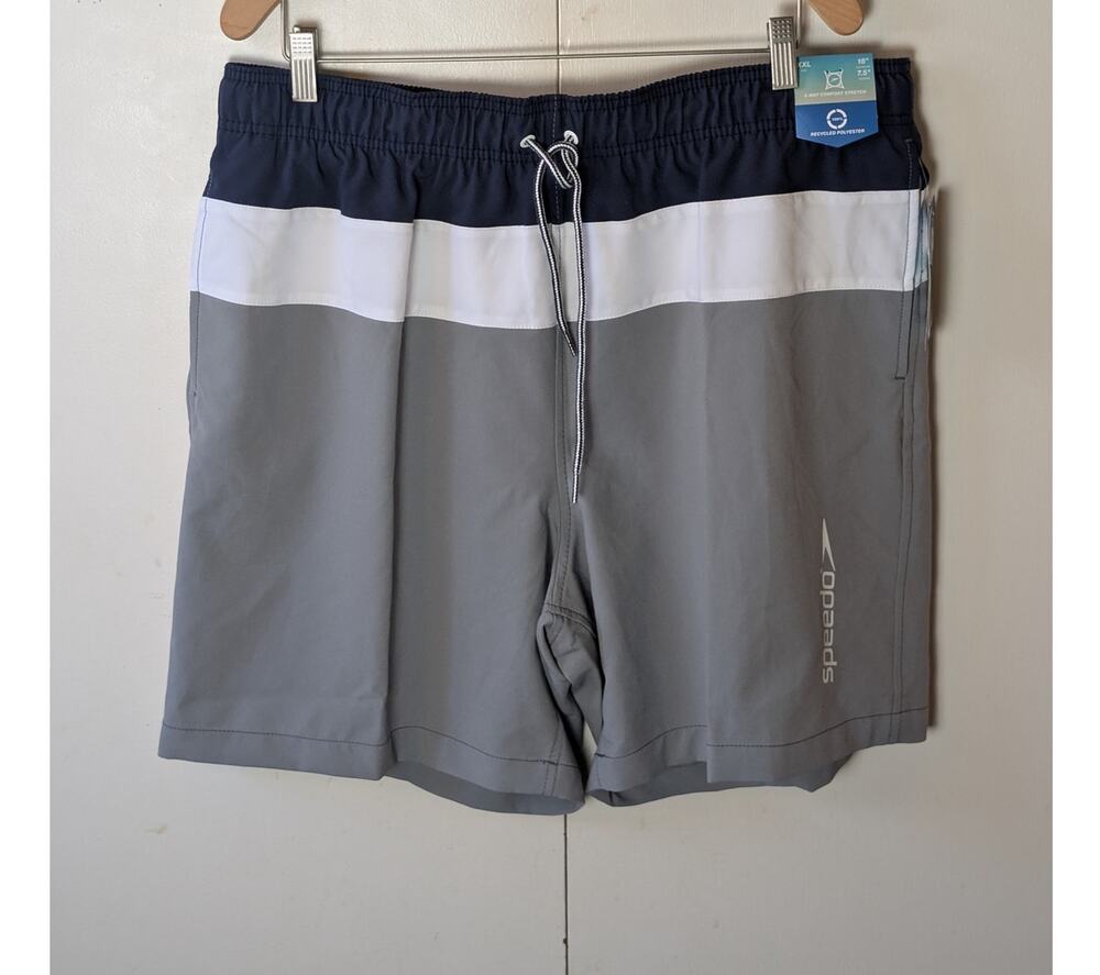 Speedo Grey & Blue Mens Shorts XXL